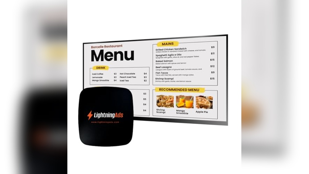 Best Electronic Restaurant Menu
