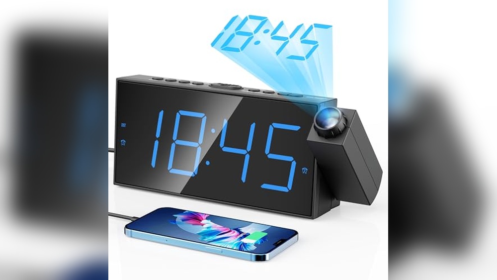 Best Electronic Wall Clock with Projection and Large LED Display Features