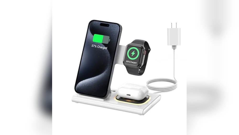 Best Electronics Co Ltd 3-in-1 Foldable Charging Station for Apple Devices