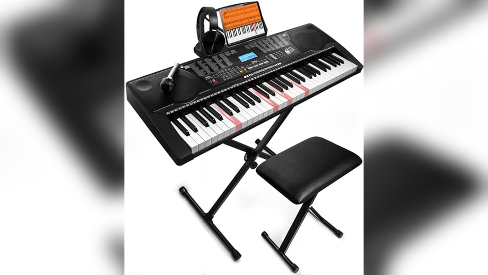 Best Learning Electronic Keyboard for Beginners with Lighted Keys and Accessories